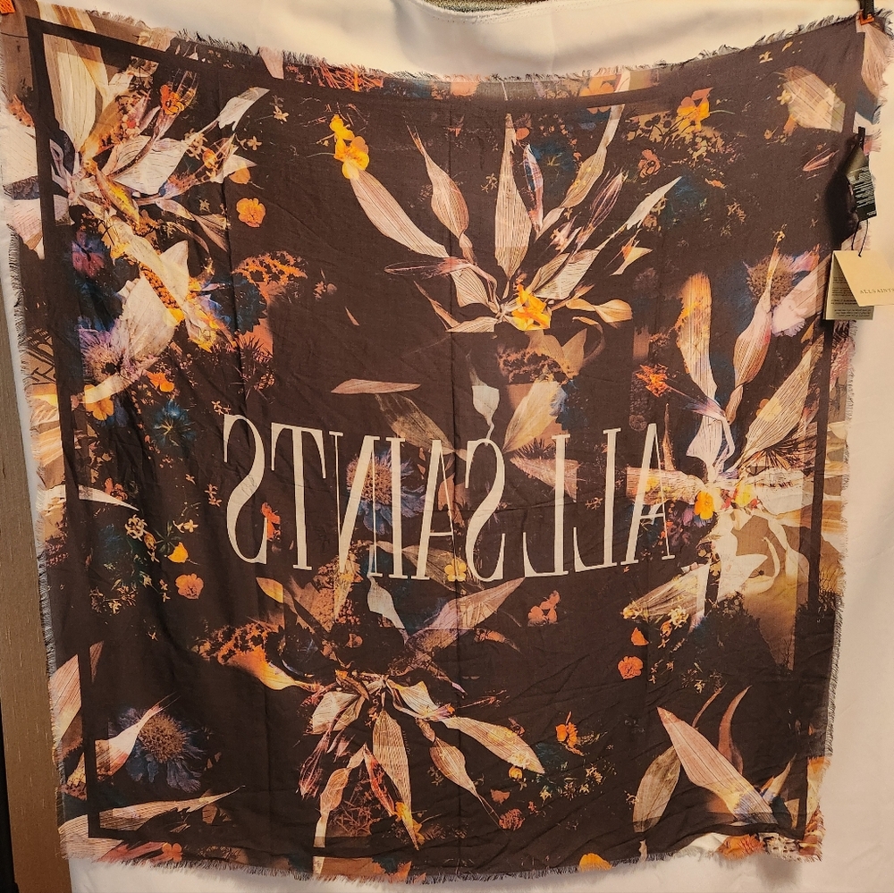 All Saints Floral Scarf - Picture 8 of 8